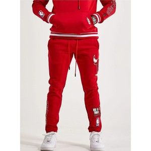Pro Standard NBA Chicago Bulls 6X Champs Fleece Men's Red Sweatpants New.